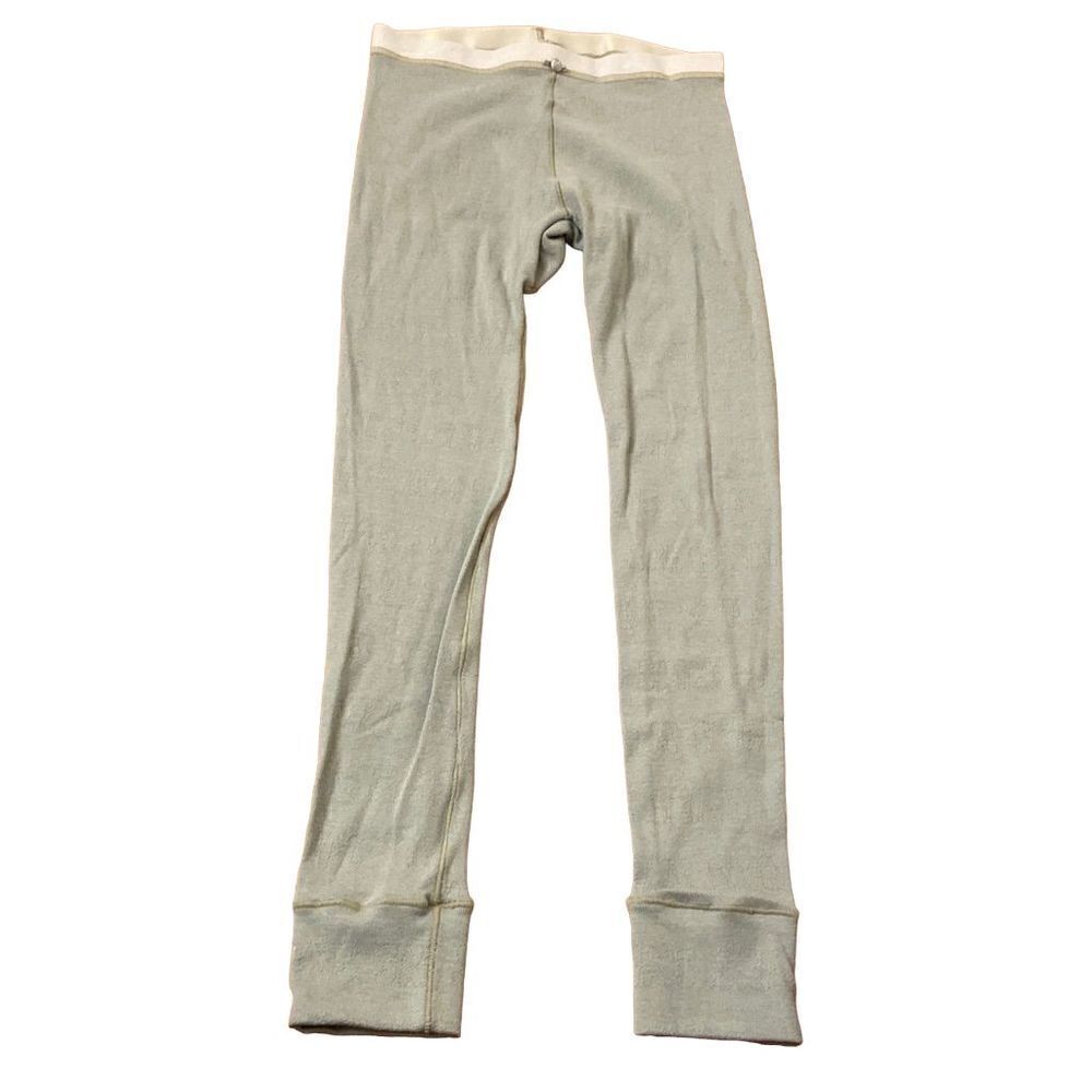 NEW
SKIMS Logo Pointelle Cotton Rib Leggings Mineral Sage Green Size 8 Girls